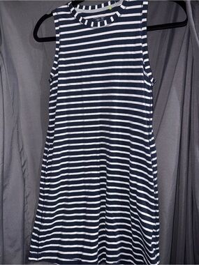 Huk Navy and White Striped Mini Dress